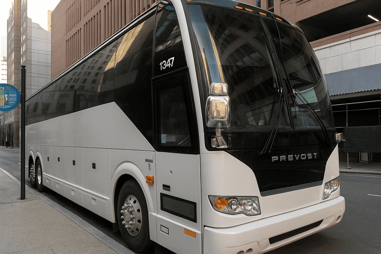 a Sugar Land Coach Bus Service coach bus