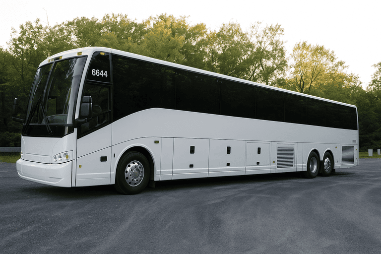 exterior of Sugar Land Coach Bus Service coach bus