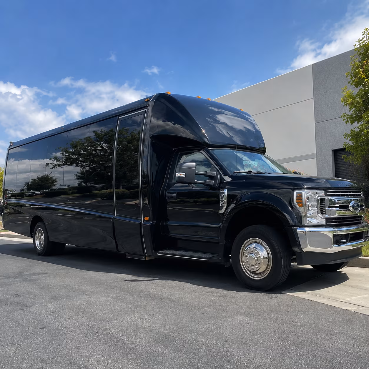 charter buses for sugar land prom venue drop off and pickup