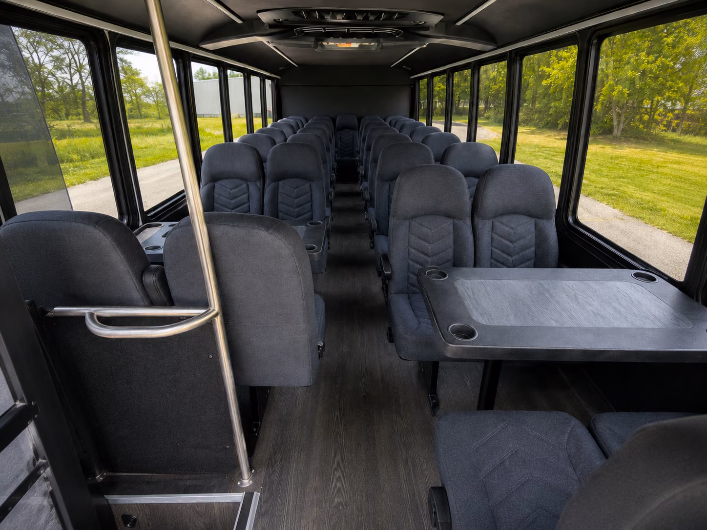 sugar land 18 passenger minibus interior