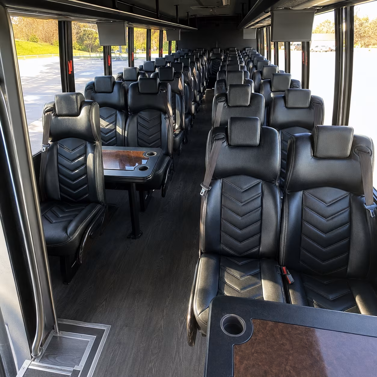 sugar land 25 passenger minibus inside