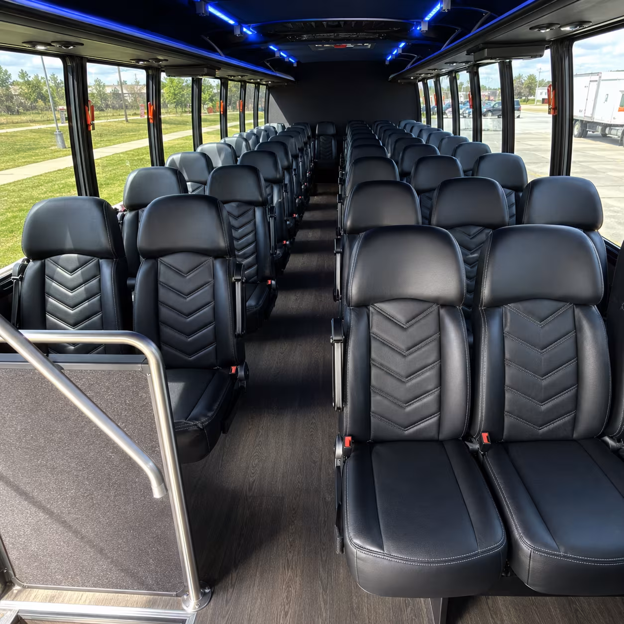 sugar land 30 passenger minibus inside