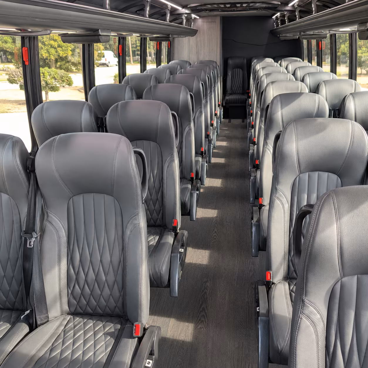 sugar land 30 passenger minibus interior