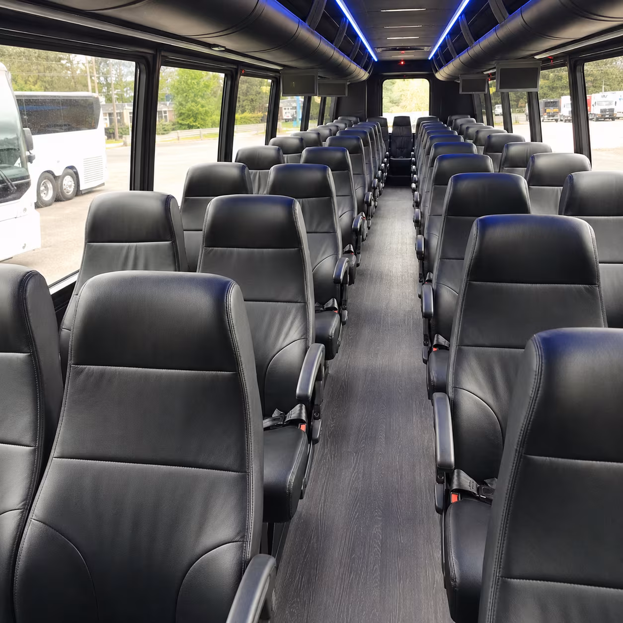 sugar land 35 passenger minibus inside