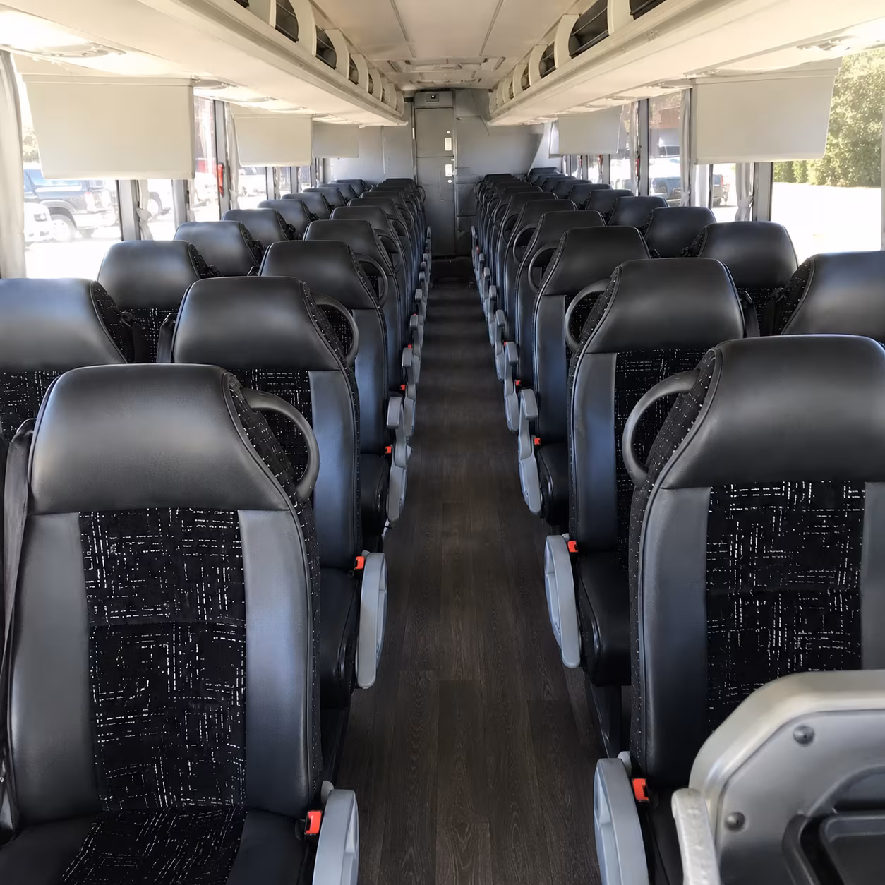 sugar land 56 passenger charter bus interior