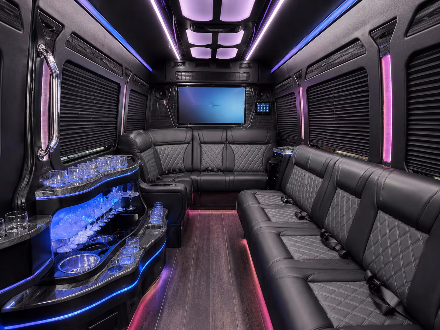 sugar land sprinter limousine inside