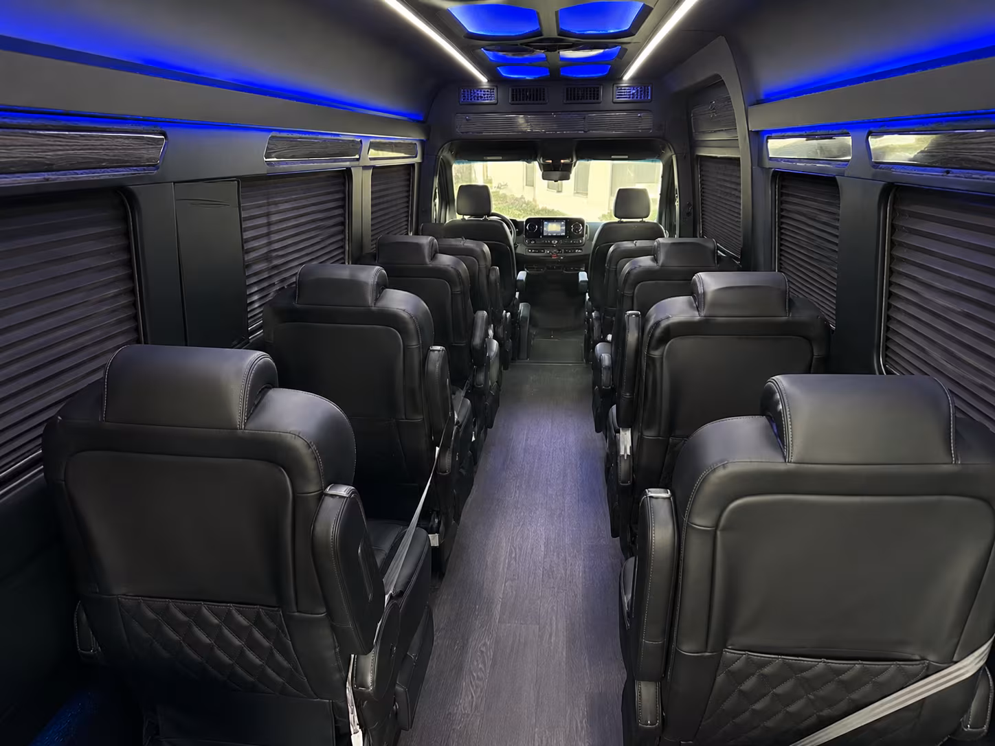 sugar land sprinter van with driver inside