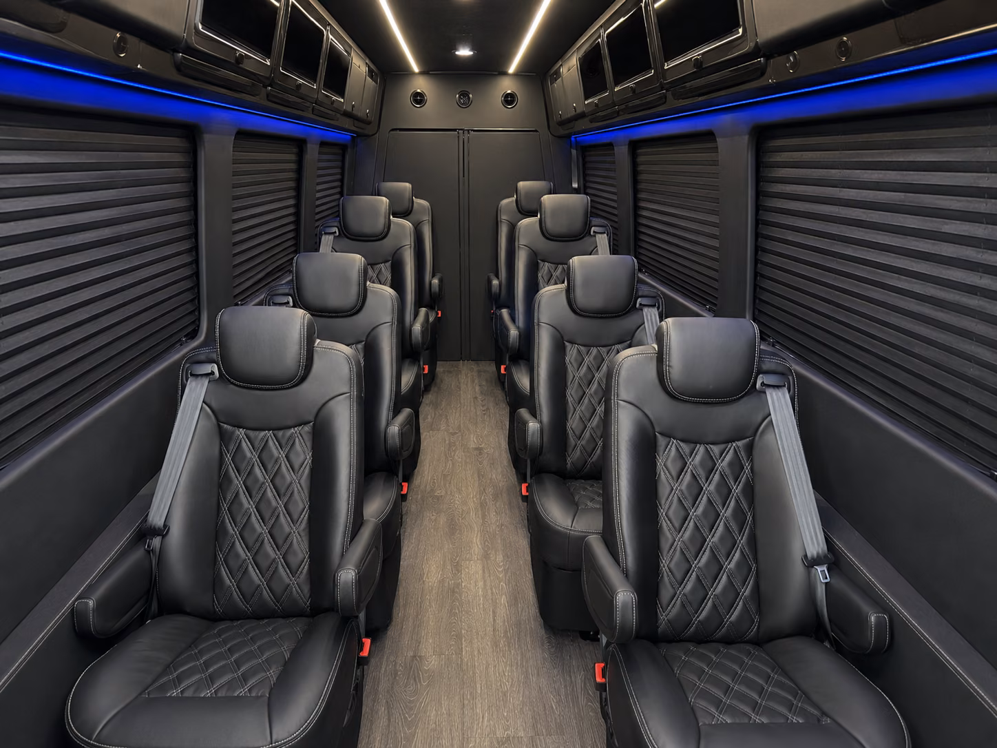 sugar land sprinter van with driver interior