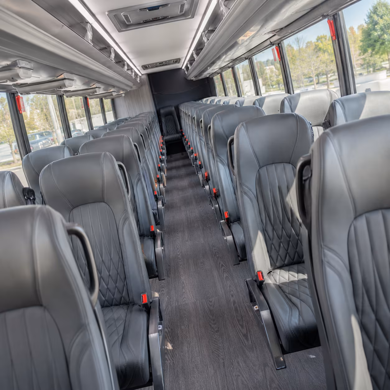 sugar land wedding transportation onboard seating